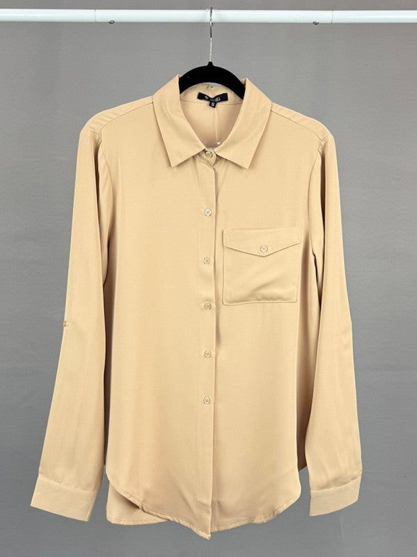 Classic Essential Button-Down Blouse