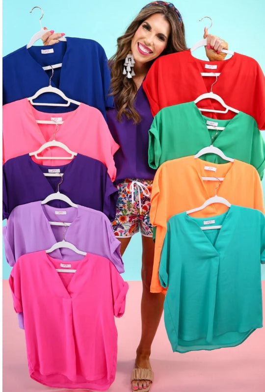 Whitney Woven Blouse - Final Sale