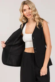 Echelon tailored vest, front view
