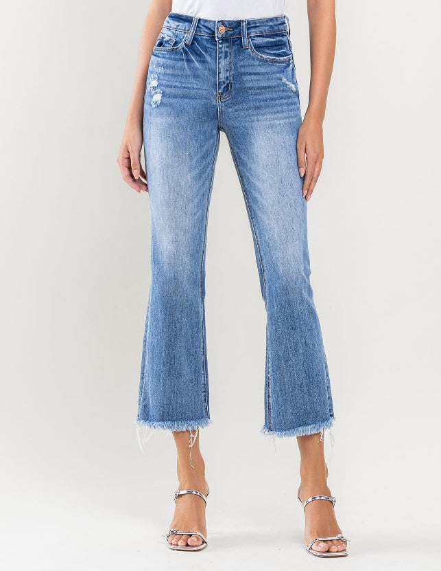 Vervet Can't Crop This Feeling kick flare jeans, front view